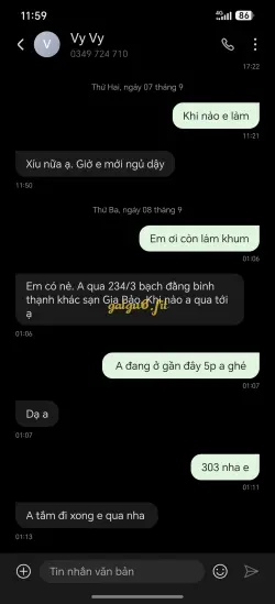Ảnh đánh giá gái gọi