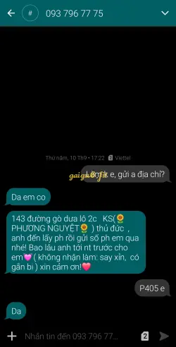 Ảnh đánh giá gái gọi