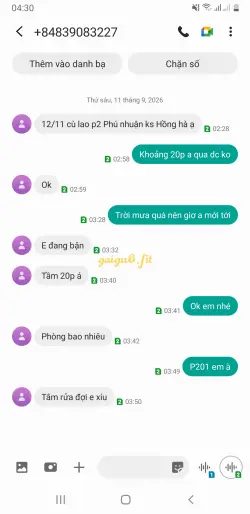 Ảnh đánh giá gái gọi