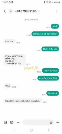 Ảnh đánh giá gái gọi