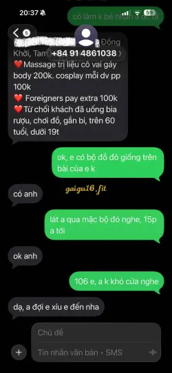 Ảnh đánh giá gái gọi