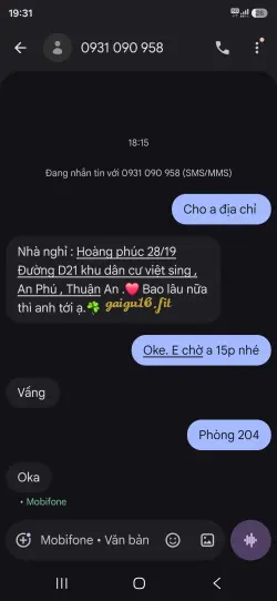 Ảnh đánh giá gái gọi