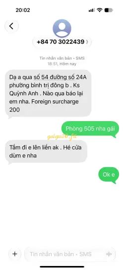 Ảnh đánh giá gái gọi
