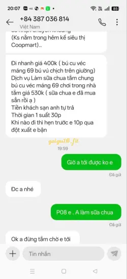 Ảnh đánh giá gái gọi