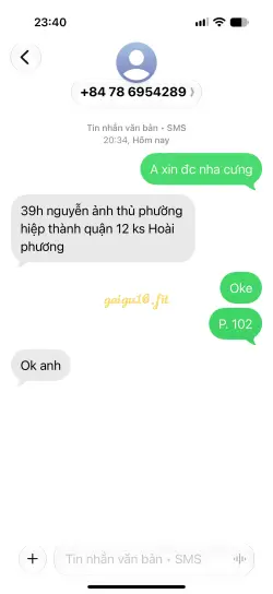 Ảnh đánh giá gái gọi