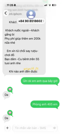 Ảnh đánh giá gái gọi