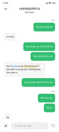 Ảnh đánh giá gái gọi