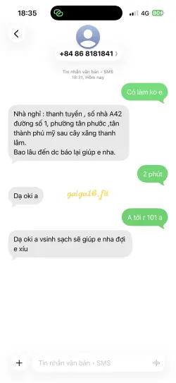 Ảnh đánh giá gái gọi