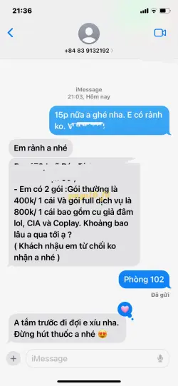 Ảnh đánh giá gái gọi