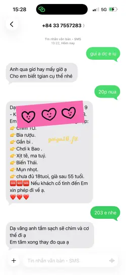 Ảnh đánh giá gái gọi