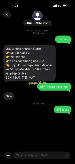 Ảnh đánh giá gái gọi