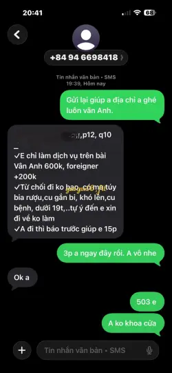 Ảnh đánh giá gái gọi