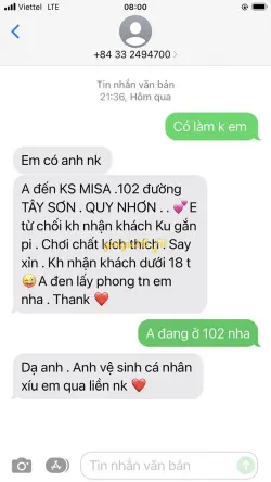 Ảnh đánh giá gái gọi