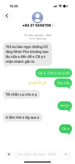 Ảnh đánh giá gái gọi