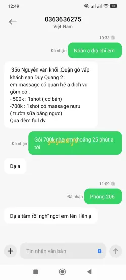 Ảnh đánh giá gái gọi