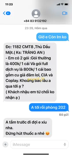 Ảnh đánh giá gái gọi