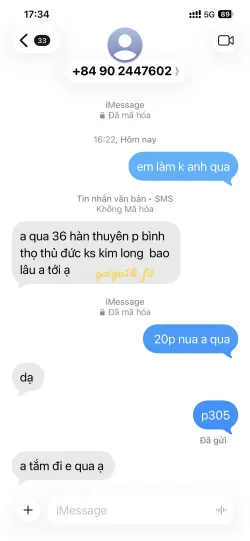 Ảnh đánh giá gái gọi