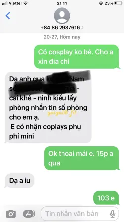Ảnh đánh giá gái gọi