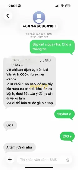 Ảnh đánh giá gái gọi