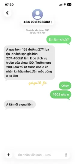 Ảnh đánh giá gái gọi