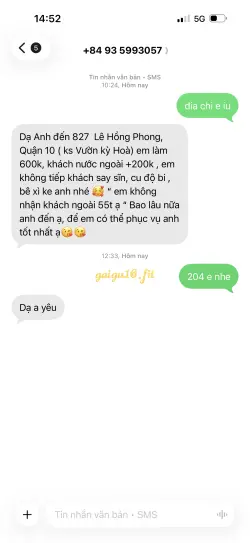 Ảnh đánh giá gái gọi