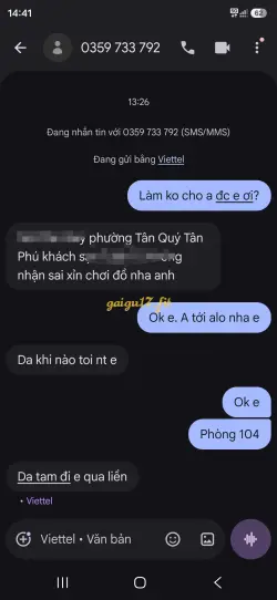 Ảnh đánh giá gái gọi