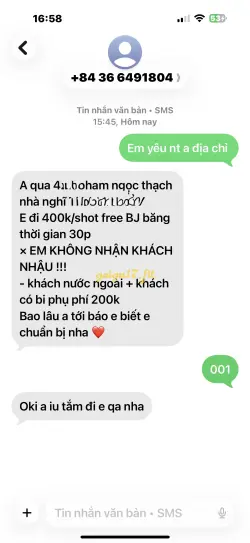 Ảnh đánh giá gái gọi